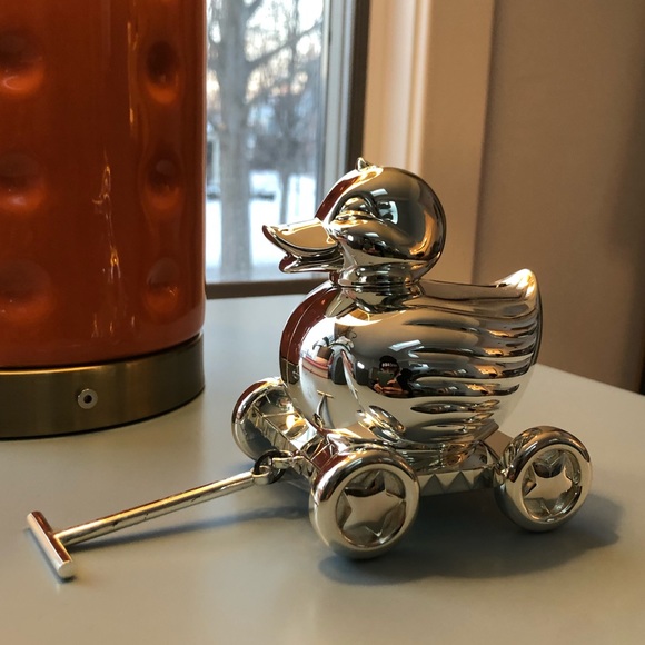 Reed & Barton Duck Silverplate Bank - Picture 1 of 4